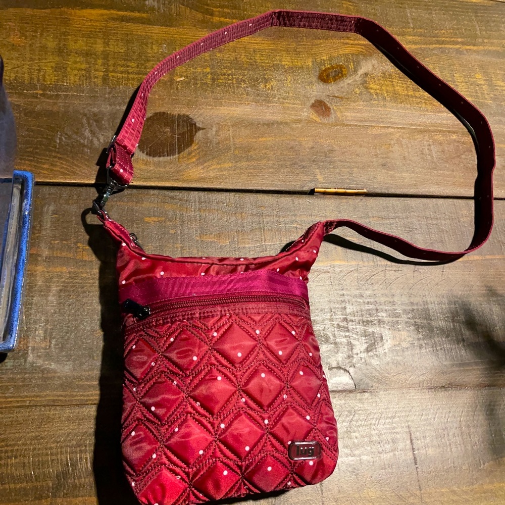 lug Small Cranberry Cross-body Quilted Bag